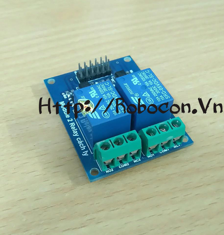 Module điểu khiển rơ le 2 kênh 5VDC